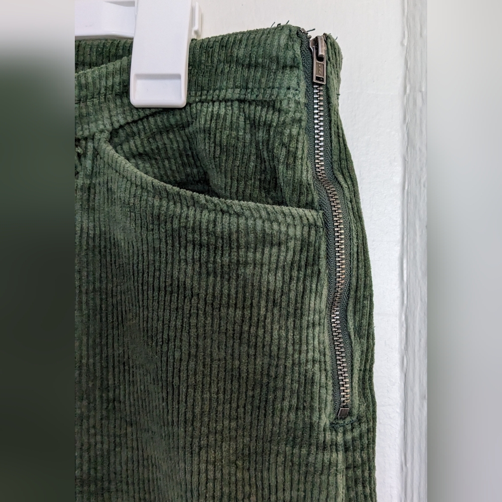Modcloth Green Corduroy Flare Pants